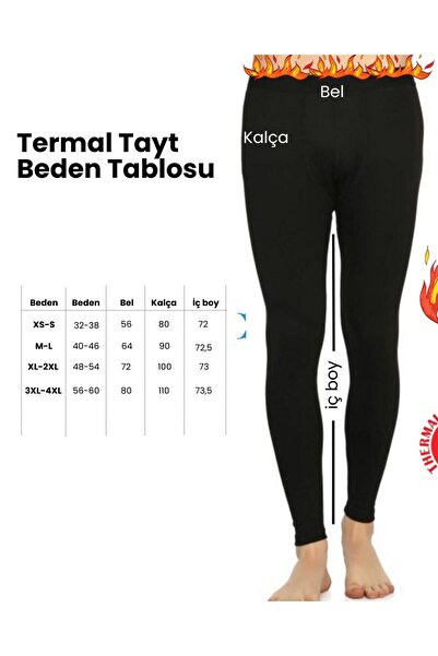 Belly Moon Isıl Termal İçlik | Termal Tayt Kışlık Pamuklu
