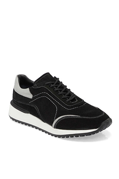 Tergan Siyah Hakiki Süet Deri Erkek Sneaker - E24I1AY56709-A01