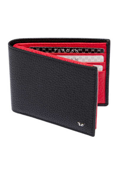 Tergan Black Leather Men's Wallet 01648s6l