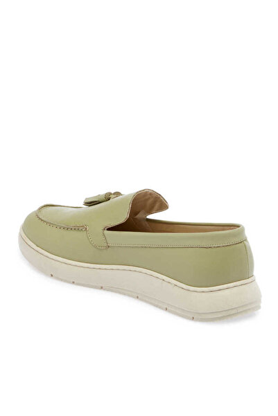 Tergan Yeşil Hakiki Deri Kadın Makosen - K24I1AY67139-G81