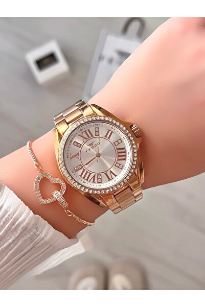 FERRO Women's Wristwatch - Original Product - Bracelet Gift - 3 Atm Waterproof