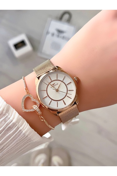 FERRO Women's Wristwatch - Original Product - Bracelet Gift - 3 Atm Waterproof