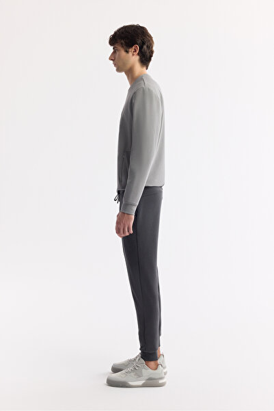 Avva Men's Anthracite Waist Lace-Up Soft Touch Sweatpants A51Y3422