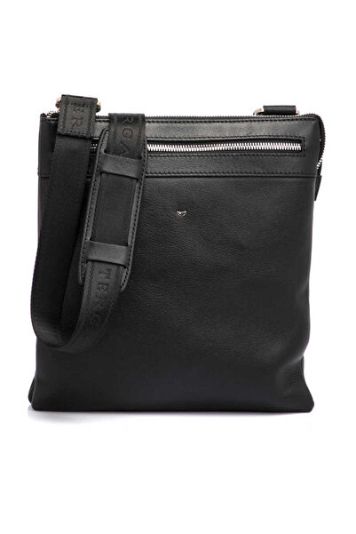 Tergan Black Genuine Leather Unisex Crossbody Bag - S1Ac00021107-A85