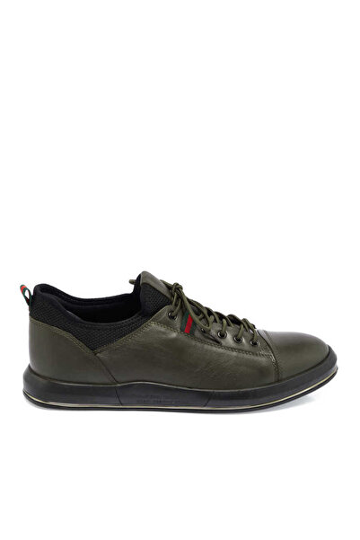 Tergan Haki Hakiki Deri Erkek Sneaker - E24I1AY56623-H48
