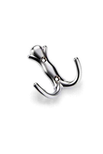 ARON (3 ADET) Lale Askı Krom Portmanto Vestiyer Dolap Kapı Elbise Askılığı