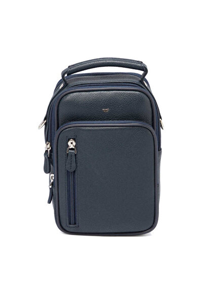 Tergan Lacivert Hakiki Deri Erkek Portföy Çantası - S1PC00002192-X86