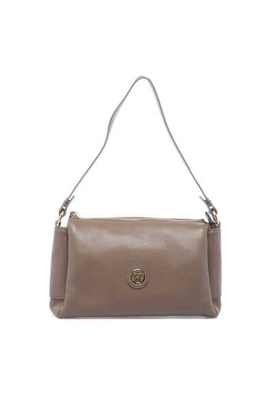 Tergan Bej Hakiki Deri Kadın Omuz Çantası - S25Y1BC78734-B56