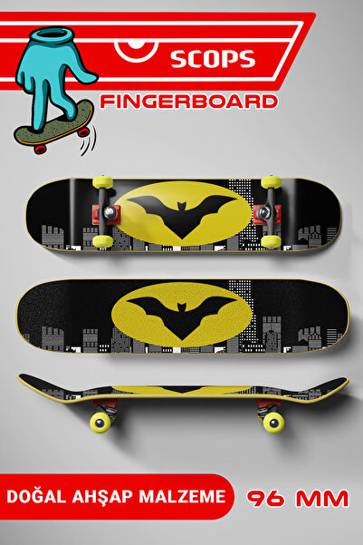 Esginler Design SCOPS Super Hero Fingerboard – Süper Kahraman Yarasa Temalı P...