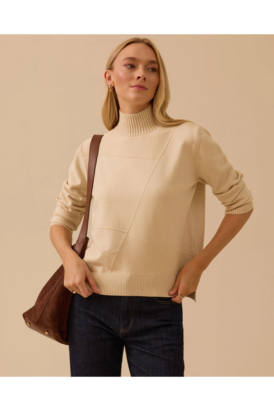 SEÇİL Long Sleeve Knitted Sweater