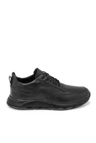 Tergan Siyah Hakiki Deri Erkek Sneaker - E24S1AY57097-A23