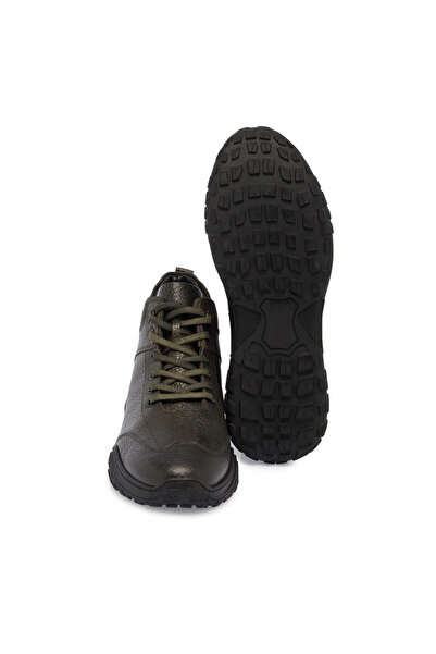 Tergan Yeşil Hakiki Deri Erkek Casual Bot - E24K1BT57103-H48