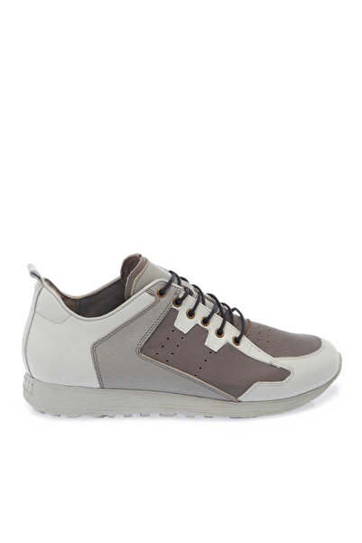 Tergan Gri Hakiki Deri Erkek Sneaker - E24I1AY56756-I8H