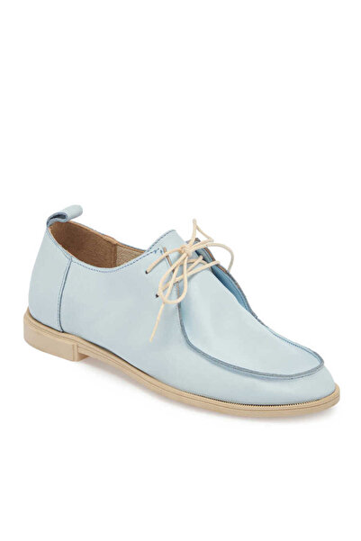 Tergan Mavi Hakiki Deri Kadın Casual Ayakkabı - K24I1AY67367-S1M