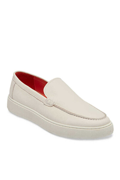 Tergan Beyaz Hakiki Deri Erkek Casual Ayakkabı - E24I1AY56832-B69