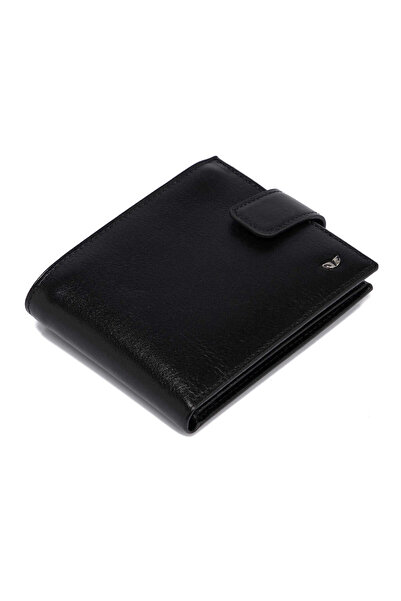 Tergan Black Genuine Leather Men's Wallet - S1Ce00001567-B06