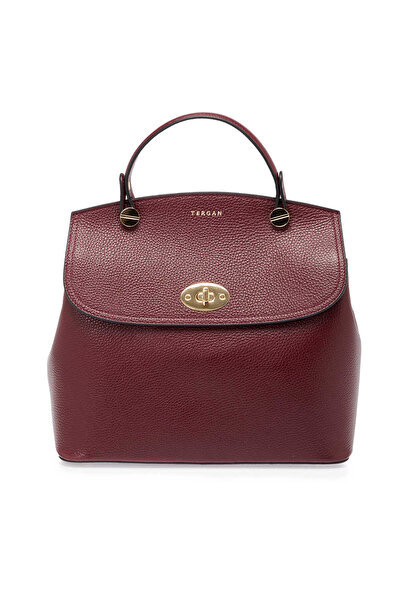 Tergan Bordo Hakiki Deri Kadın El Çantası - S25Y1BC79121-M71