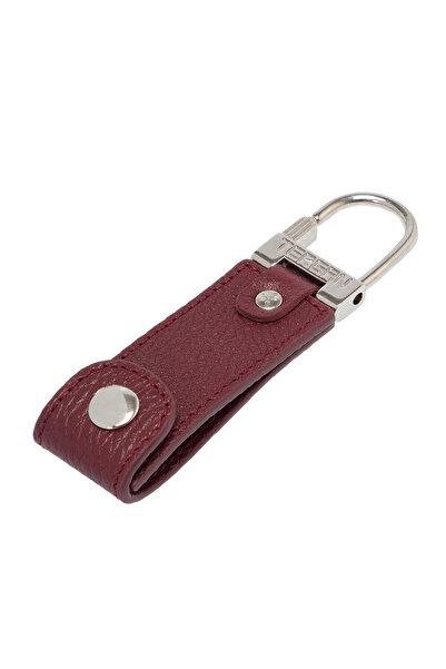 Tergan Bordo Hakiki Deri Unisex Anahtarlık - S1AN00000267-M71