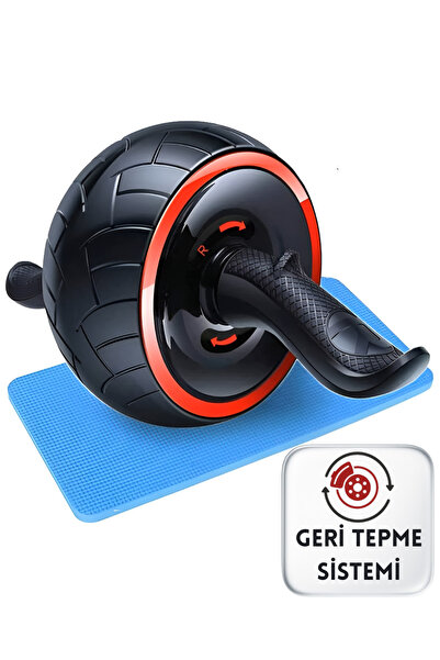 EVAPERA Profesyonel Geri Tepmeli Ab Wheel Roller Karın Kası Egzersiz Tekerleğ...