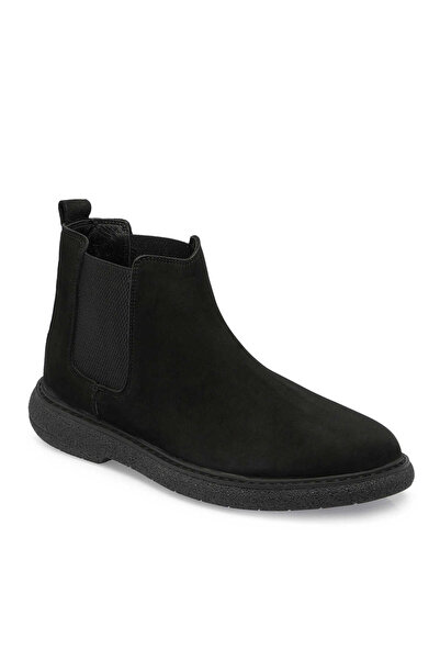 Tergan Siyah Hakiki Nubuk Deri Erkek Casual Bot - E24K1BT56951-A64