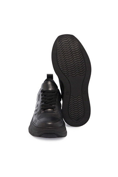 Tergan Siyah Hakiki Deri Kadın Sneaker - K24S1AY67552-A23