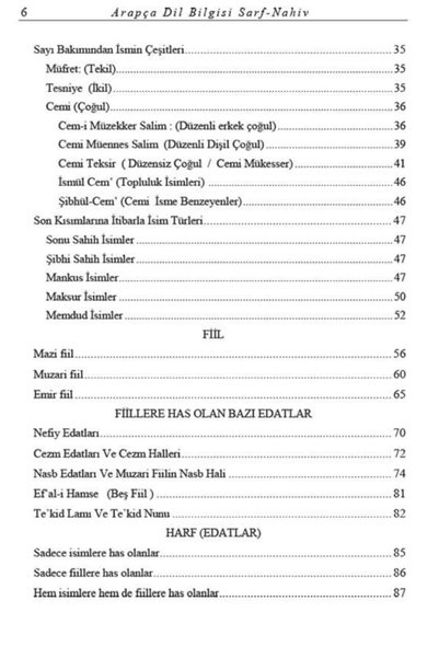 Cantaş Yayınları Arapça Dilbilgisi Sarf Nahiv