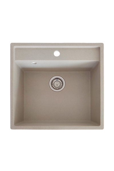 SanDonna Chiuvetă din granit compozit SELENA 530X500 bej