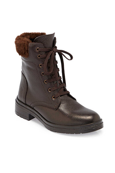 Tergan Kahve Hakiki Deri Kadın Casual Bot - K24K1BT67571-A42
