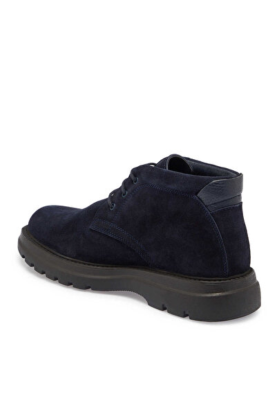 Tergan Lacivert Hakiki Süet Deri Erkek Casual Bot - E24K1BT56929-D44