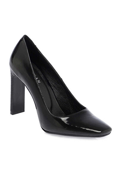 Tergan Siyah Vegan Kadın Topuklu Ayakkabı - K24I1AY67469-Q4V