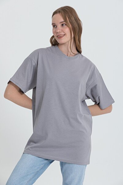 Rocqerx R-5741 Велосипедний комір Oversize Задня частина з принтом T-shirt