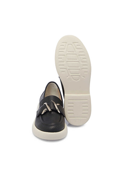 Tergan Siyah Hakiki Deri Kadın Makosen - K25I1AY68099-A23