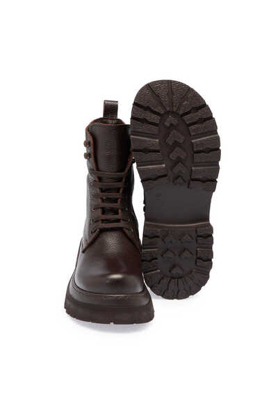 Tergan Kahve Hakiki Deri Kadın Casual Bot - K24K1BT67583-A42