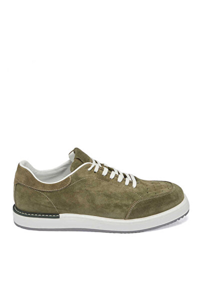 Tergan Haki Hakiki Süet Deri Erkek Sneaker - E24I1AY56857-J86