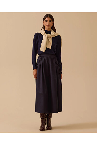 SCL Gather Detailed Midi Skirt