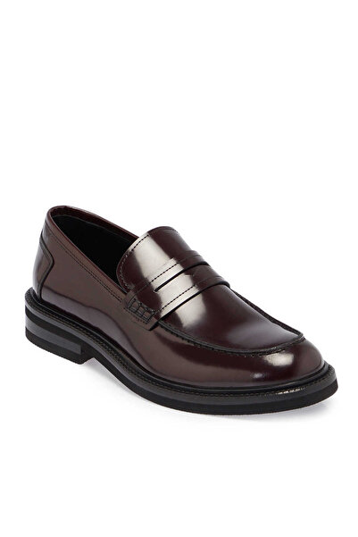 Tergan Bordo Hakiki Deri Erkek Casual Ayakkabı - E24S1AY56972-A36