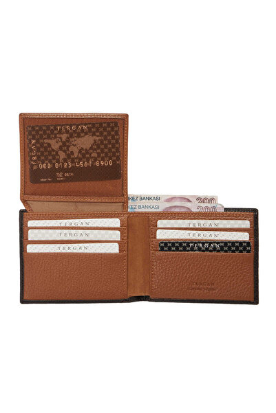 Tergan Brown Genuine Leather Men's Wallet - S1Ce00001648-N99