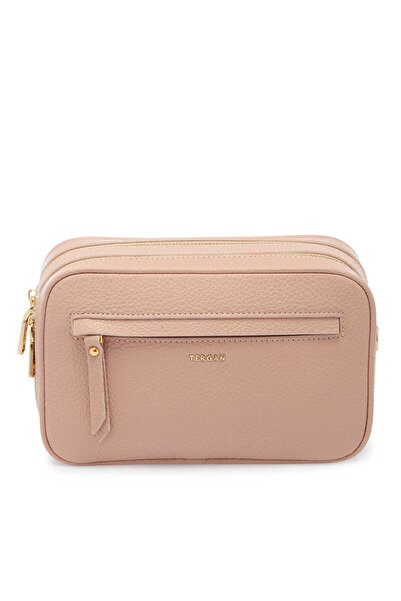 Tergan Pudra Deri Kadın El Çantası - S25Y1BC80361-S94