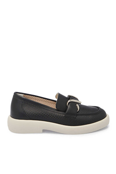 Tergan Siyah Hakiki Deri Kadın Makosen - K25I1AY68099-A23