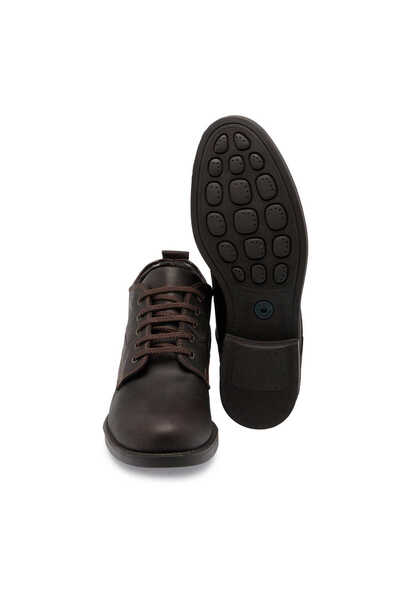 Tergan Kahve Hakiki Nubuk Deri Erkek Casual Bot - E24K1BT57087-Q44