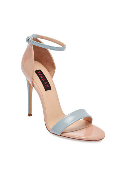 Tergan Mavi Vegan Kadın Abiye Ayakkabı - K24Y1AY67398-D65