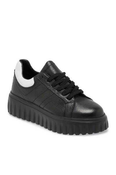 Tergan Siyah Hakiki Deri Kadın Sneaker - K24S1AY67595-A41