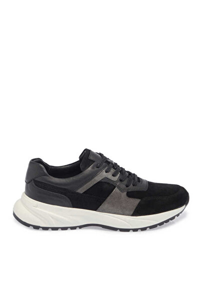 Tergan Siyah Hakiki Deri Erkek Sneaker - E24I1AY56911-A01