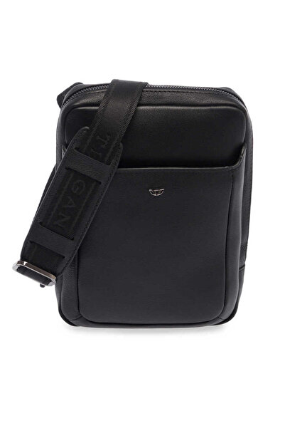 Tergan Siyah Hakiki Deri Erkek Çapraz Askılı Çanta - S1AC00021493-A85