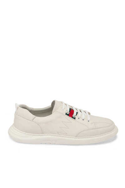 Tergan Beyaz Hakiki Deri Erkek Sneaker - E24I1AY56813-A26