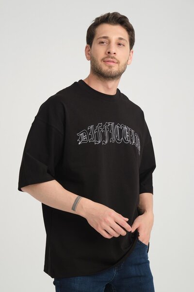 Rocqerx R-5827 Футболка з вишивкою спереду та ззаду, супрем