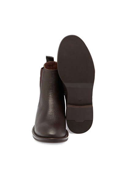 Tergan Kahve Hakiki Deri Kadın Casual Bot - K24K1BT67679-A42