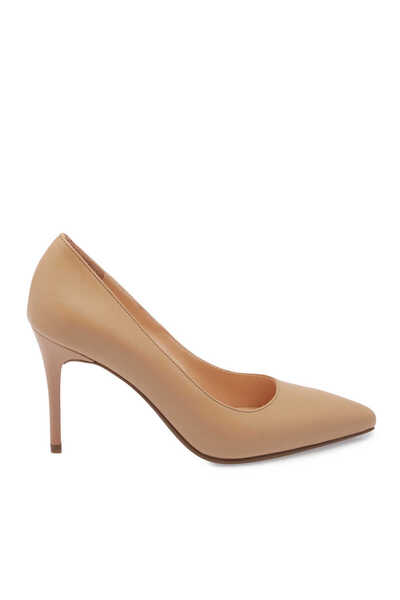 Tergan Nude Hakiki Deri Kadın Stiletto - K24S1AY67599-Q9J