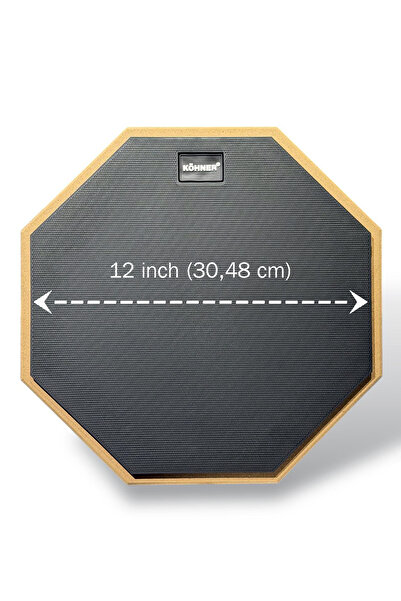 KÖHNER DPP-12 Bateri & Davul Çalışma Pedi 12" (inç)