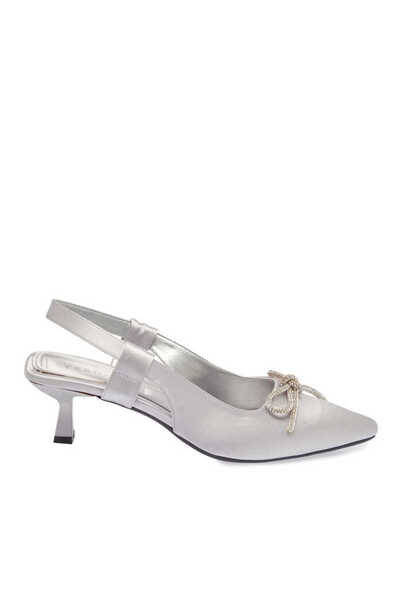 Tergan Gri Tekstil Kadın Stiletto - K24I1AY67330-A14